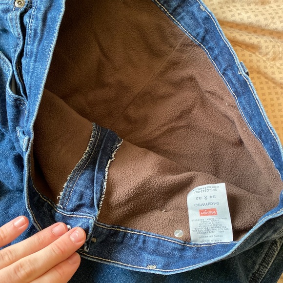 Wrangler Fleece Lined Work Pants 34x32 - Picture 7 of 8